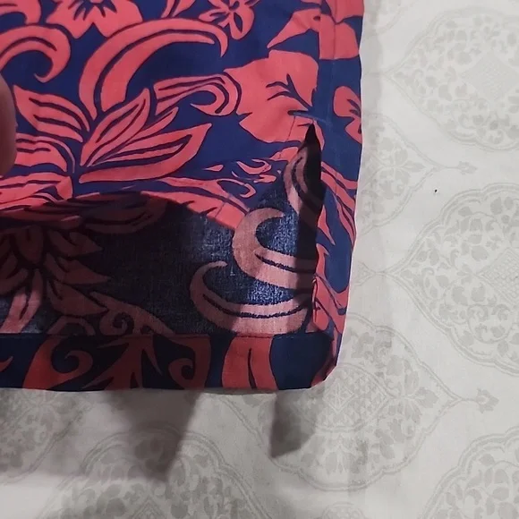 Cooke Street Hawaiian Islands Vibrant Floral Shirt in Pink/redish & Blue #men XL - Picture 5 of 10